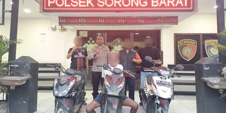 Beraksi di Sejumlah Lokasi, Terduga Pelaku Curas Dibekuk Tim Elang Polsek Sorong Barat
