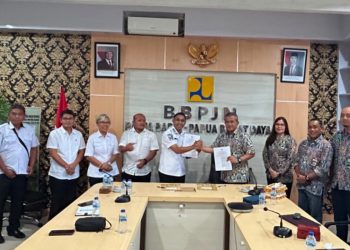 BBPJN Papua Barat dan Pemkab Teluk Bintuni Tanda Tangani Nota Kesepakatan Penanganan Jalan Nasional
