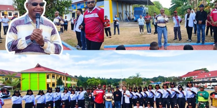 Tinjau Latihan Paskibraka, Gubernur Mandacan: Disiplin Kunci Sukses Pengibaran Bendera
