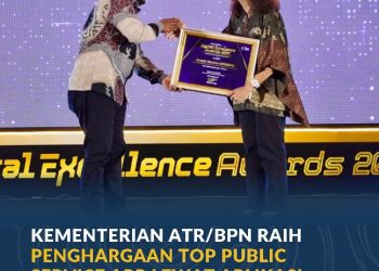 Kementerian ATR/BPN Raih Penghargaan Top Public Service App Lewat Aplikasi Sentuh Tanahku