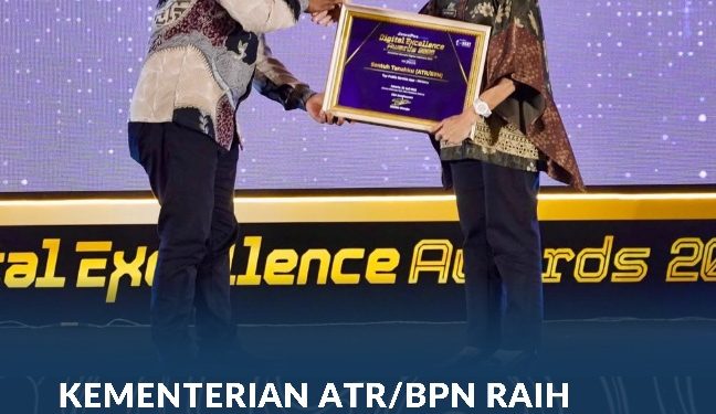 Kementerian ATR/BPN Raih Penghargaan Top Public Service App Lewat Aplikasi Sentuh Tanahku