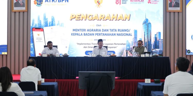 Sebarkan Semangat Transformasi Layanan Pertanahan, Menteri Nusron: Untuk Memberikan Kepastian kepada Masyarakat