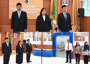 BPN Papua Barat Lantik Pejabat Baru, Sebagai Motor Penggerak Perubahan