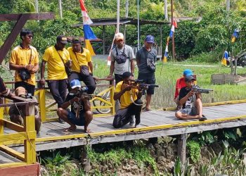 Semarak HUT ke-81 RI, Polsek Aranday Gelar Lomba Menembak Senapan Angin