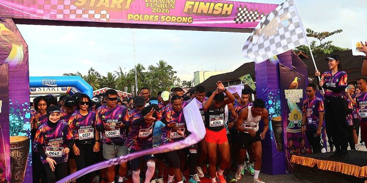 Pererat Kebersamaan, Polda Papua Barat Daya Gelar Polwan Fun Run 2026