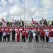 Pemkab Sorong Gelar Apel Ikrar Kebangsaan dan Kibarkan 4.000 Bendera Merah Putih