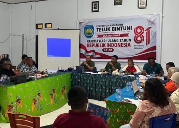Pj Sekda Teluk Bintuni Pimpin Rapat Pemantapan Kick Off Bulan Kemerdekaan HUT RI Ke-81