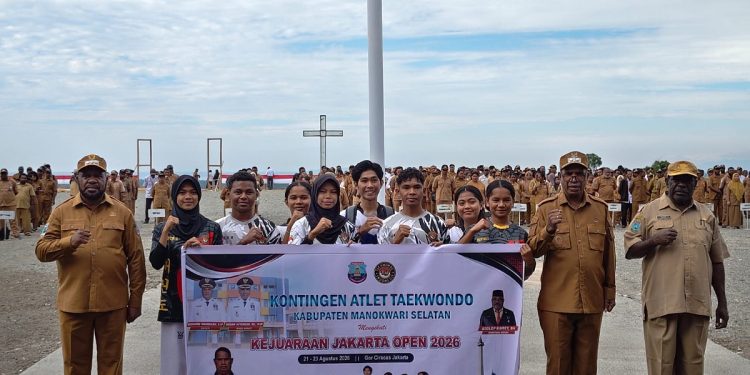 Bupati Mansel Lepas Kontingen Taekwondo Menuju Kejuaraan Open 2026 di Jakarta