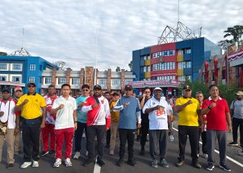 Jalan Santai HUT Kemerdekaan RI Ke-81, Bupati Bernard sebut Jaga Mansel sebagai Rumah Kaki Seribu