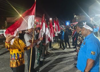 Renungan Malam Pemuda Indonesia, KNPI Papua Barat Pasang 1.000 Bendera Merah Putih Penuh Harapan