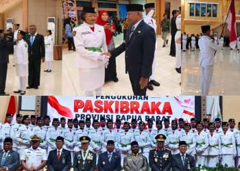 36 Paskibra Papua Barat Dikukuhkan, Siap Kibarkan Merah Putih di HUT ke-81 RI