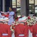 Paskibraka Mansel Sukses Kibarkan Sang Saka Merah Putih di Langit Bukit Boako