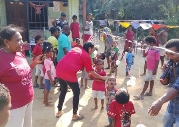 Warga Kampung Yeflio Rayakan HUT ke-81 RI: Tawa dan Keceriaan Penuh Makna Persatuan