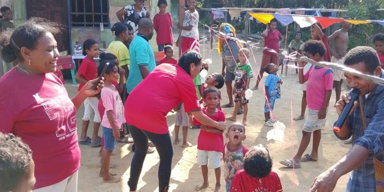 Warga Kampung Yeflio Rayakan HUT ke-81 RI: Tawa dan Keceriaan Penuh Makna Persatuan