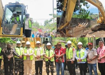 Ruas Jalan Anggori–Petrus Kafiar Sepanjang 1,68 Km Mulai Dibangun