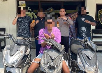 Team Elang Polsek Sorong Barat Tangkap Pelaku Curanmor, 3 Motor Diamankan