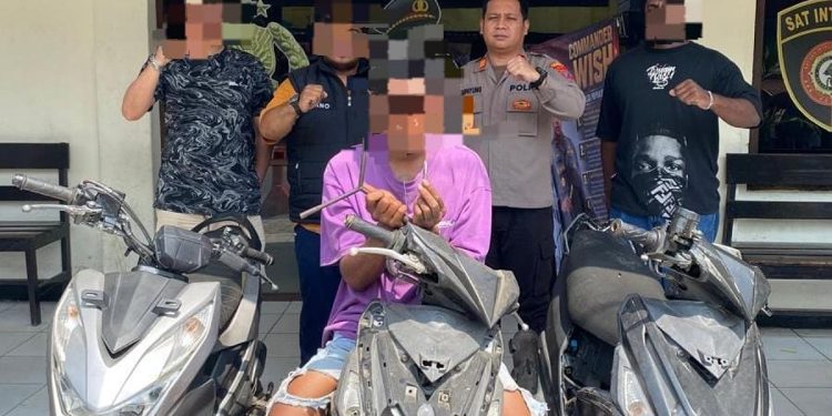 Team Elang Polsek Sorong Barat Tangkap Pelaku Curanmor, 3 Motor Diamankan