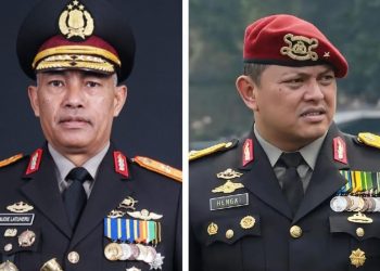 Hanya Sebulan Menjabat, Audie Latuheru Diganti Hengki Haryadi Sebagai Kapolda Papua Barat Daya