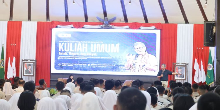 Isi Kuliah Umum di Politeknik Agraria STPN, Rocky Gerung Ingin Taruna/i Pahami Tiga Konsep Pemaknaan Pengelolaan Tanah