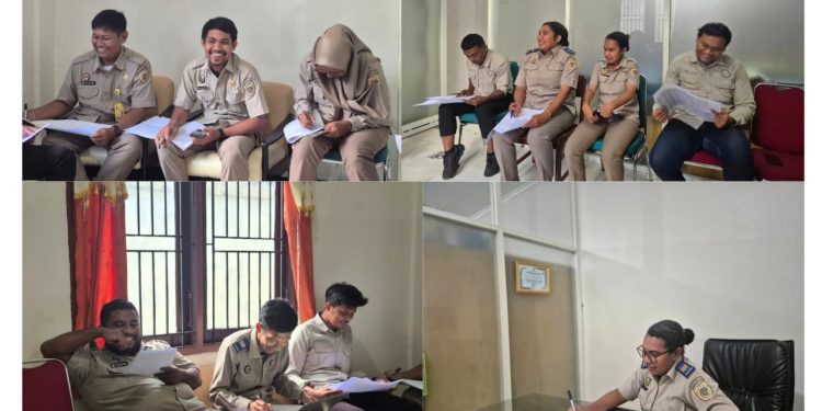 Seksi Survei dan Pemetaan Kantah Kab Manokwari Laksanakan Rapat Percepatan Layanan Pengukuran Terjadwal