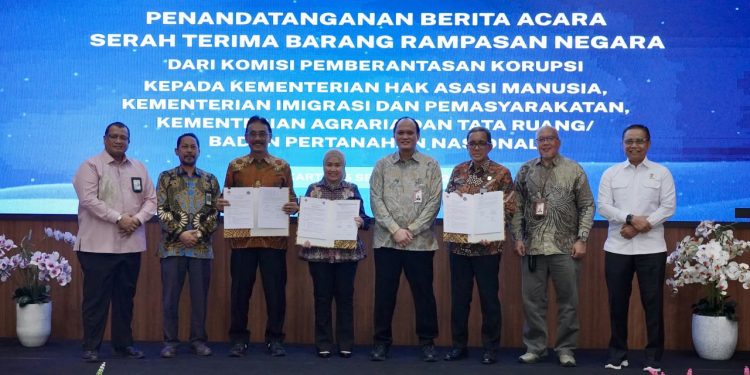 Terima Barang Rampasan Negara dari KPK, Sekjen ATR/BPN: Untuk Mendukung Layanan kepada Masyarakat