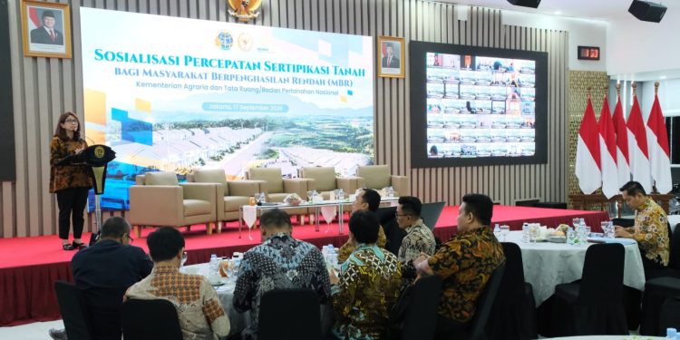 Gelar Sosialisasi Percepatan Sertipikasi Tanah bagi MBR, Kejar Target 3 Juta Bidang