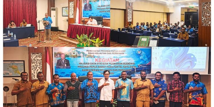 Optimalkan Portal Satu Data KKP, DKP Papua Barat Validasi Data Statistik Perikanan Budidaya 2026