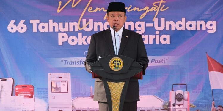 Pesan Menteri Nusron di Peringatan HANTARU 2026: Transformasi, Melayani Lebih Pasti Jadi Cara Kerja Sehari-hari