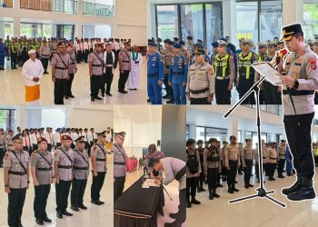 Penyegaran, Sejumlah Jabatan Pju Polres Teluk Bintuni Diserahterimakan