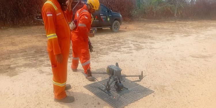 Cegah Karhutla, Drone Diterjunkan Pantau Distrik Sumuri