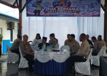 HUT Lalu Lintas Bhayangkara ke-71, Polresta Manokwari Gelar Doa Bersama