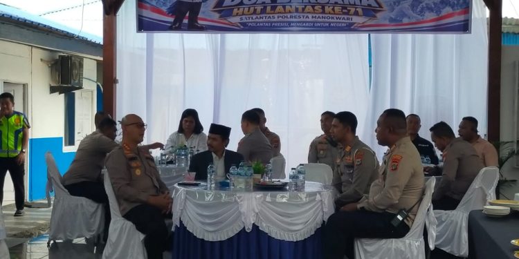HUT Lalu Lintas Bhayangkara ke-71, Polresta Manokwari Gelar Doa Bersama