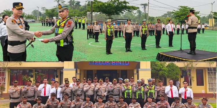 Dedikasi Tanpa Batas, 26 Personel Polres Teluk Bintuni Terima Penghargaan