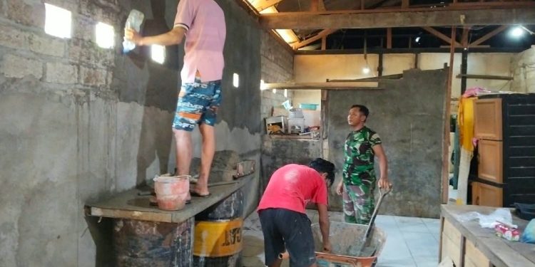 Kodim 1801/Manokwari Renovasi Panti Sosial Asuhan Anak Semi Metta Bahagia