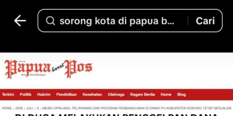 Akun Diretas, Pimpinan Papua barat Pos Klarifikasi Konten TikTok soal Kadis PU Sorong