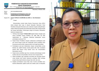 Kabut Asap, Dinas Pendidikan Manokwari Berlakukan Pembelajaran Jarak Jauh