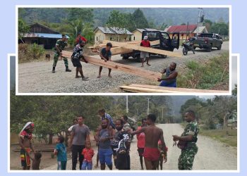 Satgas TMMD Kodim 1808/Mansel Tinjau Lokasi dan Droping Material