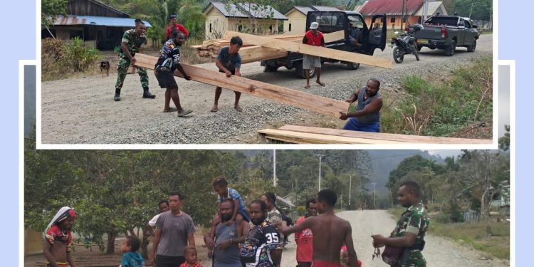 Satgas TMMD Kodim 1808/Mansel Tinjau Lokasi dan Droping Material