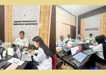 Tingkatkan Akuntabilitas & Kinerja, Jajaran Kantah Manokwari Ikuti Monev 2026 Bersama Kanwil BPN Papua Barat
