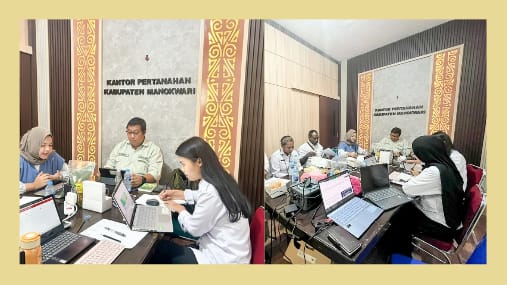 Tingkatkan Akuntabilitas & Kinerja, Jajaran Kantah Manokwari Ikuti Monev 2026 Bersama Kanwil BPN Papua Barat