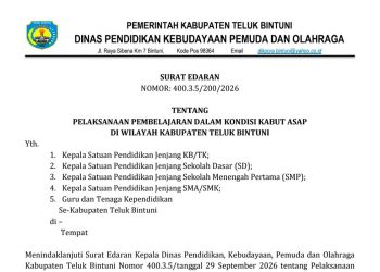 Kabut Asap Menebal, Pembelajaran Daring Diberlakukan 7–16 Oktober
