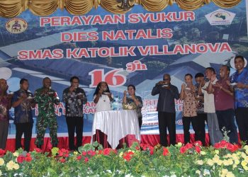 HUT ke-16 SMAS Katolik Villanova, Wanimbo Tekankan Pentingnya Pendidikan Berkarakter