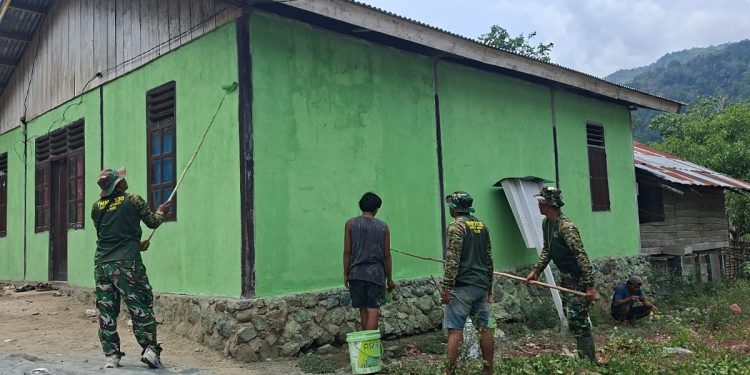 Hari ke-11 TMMD ke-130: Perbaikan Rumah 18 KK di Yamboi Selesai