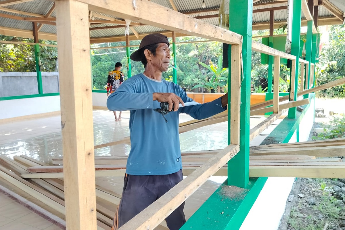 Satgas TMMD Turut Memperbaiki Panti Asuhan Al-Qalam